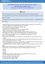 Đề thi học kì 1 KHTN 6 Chân trời sáng tạo - Đề số 12
